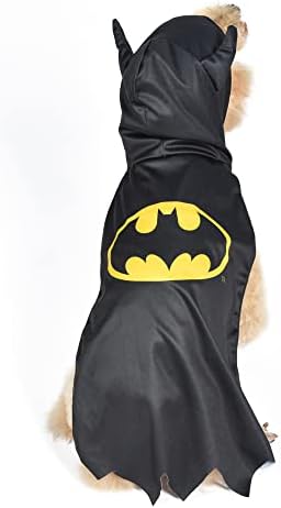 DC Comics Batman Dog Coxume, големина дополнителна голема голема | Најдобри DC стрипови Бетмен Ноќта на вештерките костум за мали кучиња