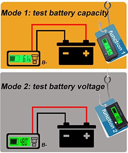Мултифункционален монитор за капацитет на батеријата 48V LCD мерач на гориво за батерии мерач за мерач