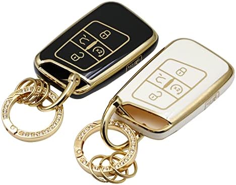 2 парчиња за VW Key FOB Cover Soft TPU клучеви школки компатибилни со Volkswagen Tiguan Atlas Jetta Passat Golf Alltrack