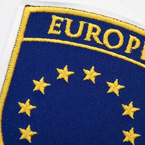 А-Еден Хрватска знаме метална лапска пина + налепница на знамето на знамето на ЕУ, армиска униформа вез, лепенка за топла кожи, 3Д