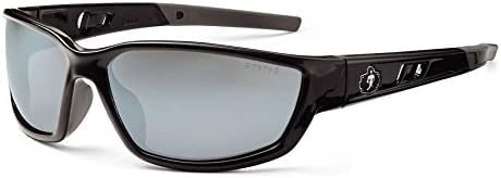 Безбедносни очила за сонце Ергодин Скелерц Квасир - црна рамка, леќи за сребро огледало