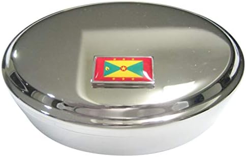 Киола Дизајнира Тенка Гранична Гренада Знаме Овална Ситница Накит Кутија