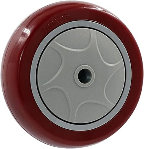 Морис тркалца 4 Спакувајте Тешки Вртливи Тркала За Тркала За Мебел Замена На Тркала, Црвено Пвц Тркало, Вртливо Тркало Од 360
