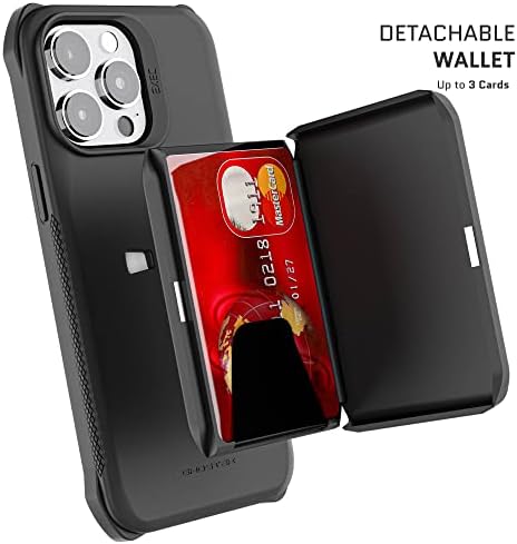 GHOSTEK EXCEPLE apple iPhone 14 Pro Max Case Паричник Со Држач За Магнетни Кредитни Картички Mag Поддржува Безбедни Додатоци, Полначи