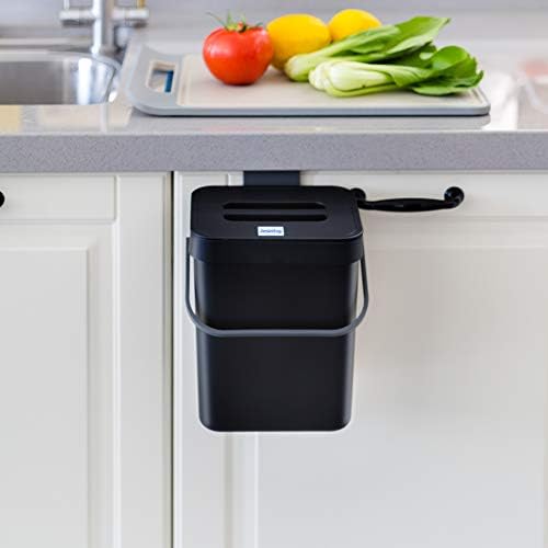 Jesinitop Храна за отпадоци за отпадоци за кујна, контејнер за отпадоци од храна без мирис, мала корпа за компост на countertop