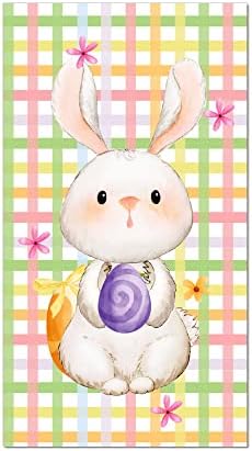 40 парчиња Среќен Велигденски Акварел Зајаче Хартиени Салфетки Велигденска Пролет Цветни Шарени Салфетки За Гости За Зајаци За Празнична Свадба