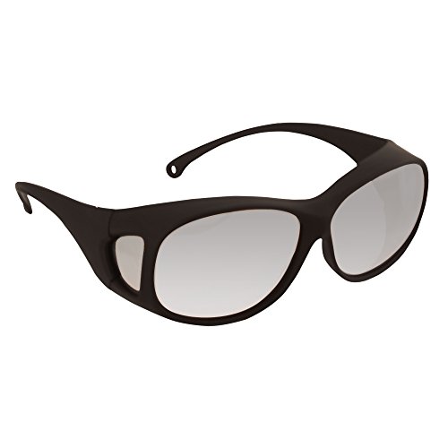 Безбедносни очила Kleenguard OTG, се вклопуваат над читателите, затворени/надворешни леќи, црна рамка, 12 пара