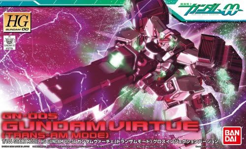 Bandai Hobby 34 Gundam Virtue Trans -Am Mode Gundam 00 1/144 - комплет за модели со висока оценка 00