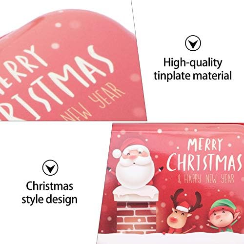 Кабилок Божиќна Кутија За Складирање Божиќна Патент Торба Божиќна Чанта За Чување Божиќна Забава Кутија За Чување Лимена Плоча