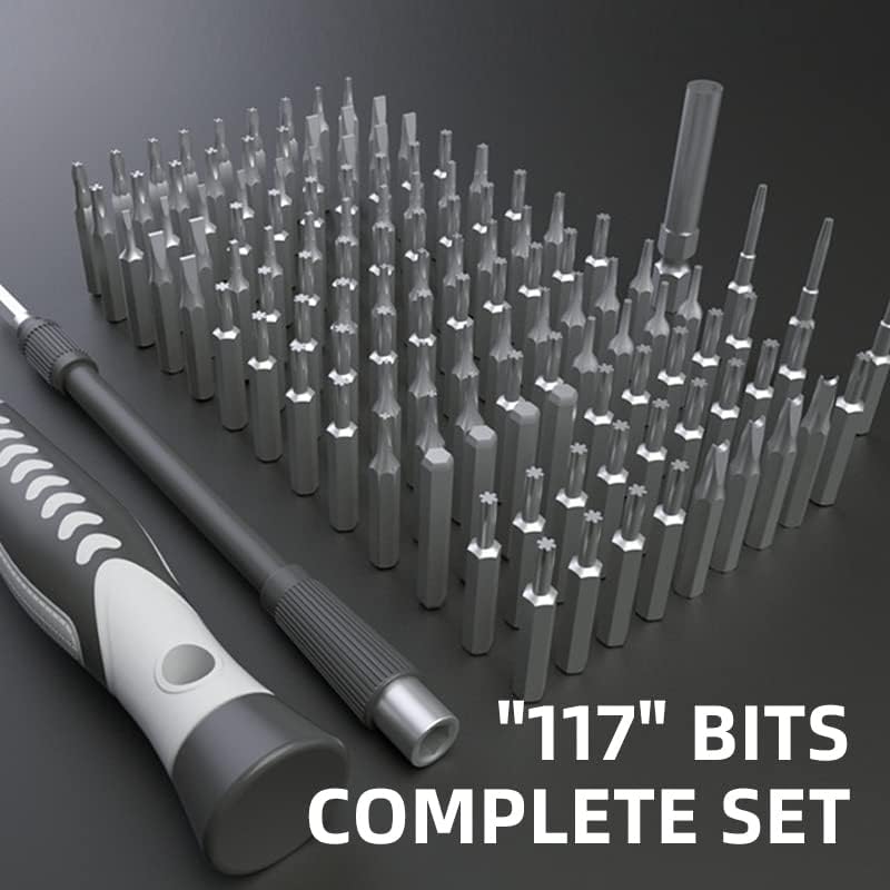 132/130/117/45 во 1 шрафцигер постави магнетна прецизна завртки битови мултифункционални комбинации алатки за поправка на алатки 132 боја