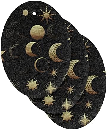 Azвездите на Алаза Месечина Сонце starsвезди ryвездени природни сунѓерски целулозни сунѓери за садови миење на бања и чистење на домаќинства,