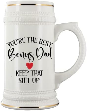 Вие сте најдобриот бонус тато чувајте го тоа срамежливо пиво кригла за очув чекор тато татковци ден роденденски идеи од ќерка син 22 мл. Керамички