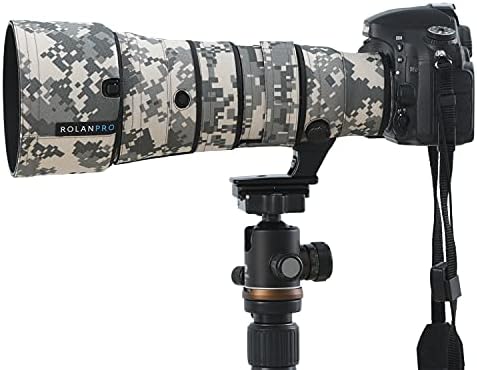 Водоотпорна леќа на Роланпро, покривање на камуфлажа на дожд за Nikon AF-S 500mm F5.6E PF ED VR Заштитни куќишта за пиштоли Облека-UCP Водоотпорен