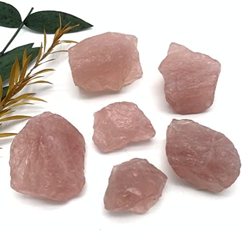 Есбант природен розов суров камен слободен форма кристал груб кварц Неправилен полиран stonenutarial minerals Дома Декори подароци