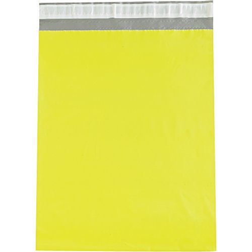 Кутии Брз BFCPM1215Y Poly Mailers, 12 x 15 1/2, Жолта