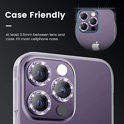 fonefunshop Компатибилен со iPhone 14/14 Плус-Комплет од 2 Заштитници За Леќи Од Црвено Стакло