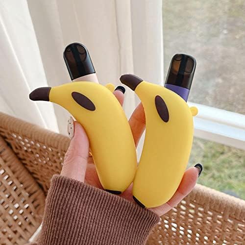 Симпатична 3D банана во стил на силиконски вајп случај за заштитен куќиште за заштита од 4/5 генерација за електронски држач