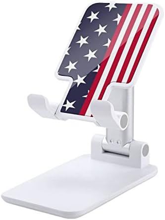 Американско Знаме Мобилен Телефон Стојат Прилагодливи Преклопни Таблет Десктоп Телефон Носителот Додатоци
