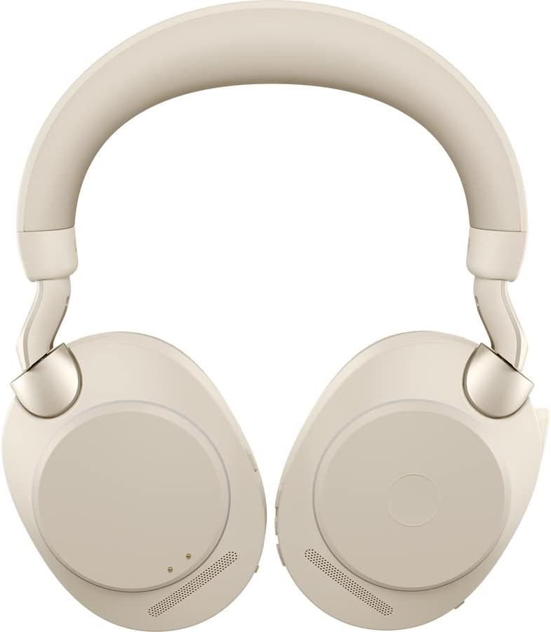 Jabra Evolve2 85 MS Безжични слушалки со Link380A, стерео, беж - безжични слушалки за Bluetooth за повици и музика, 37 часа