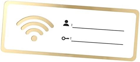 Besportble 3PCS WiFi Лозинка Wallидна налепница WiFi Board WiFi Password Sign за гостински соби WiFi знак безжичен знак за