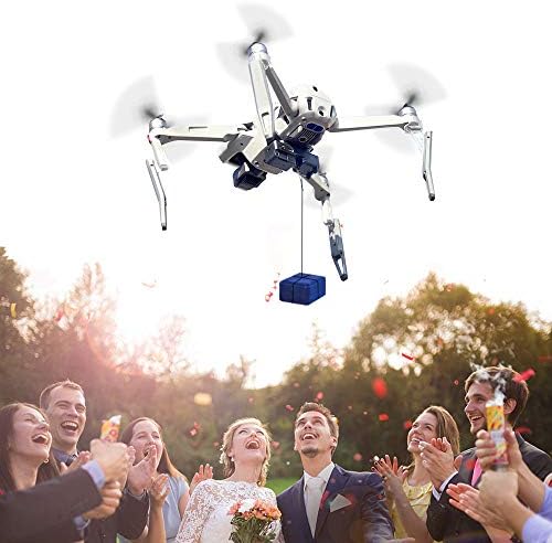 RCGEEK Drone AirDrop уред компатибилен со DJI Mavic Air 2 Уред за фрлање на летање со дрон со нозе на пролетен шок