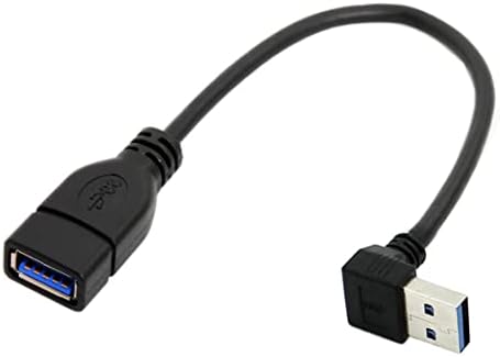 CHENYANG CY USB 3.0 Тип - Машки До Женски Продолжување 90 Степен Аголен Кабел 20cm 5Gbps