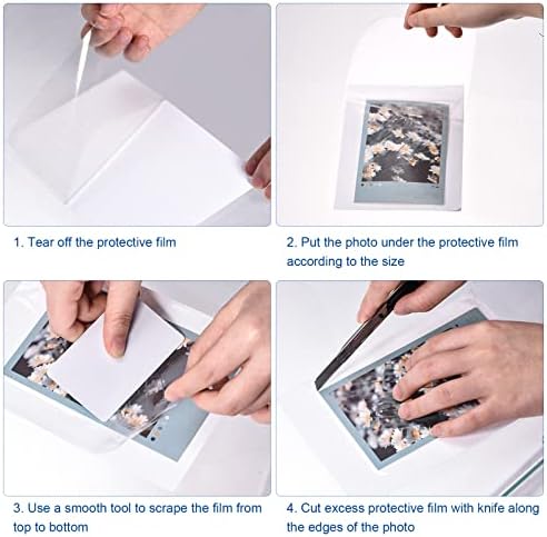 Меканиксот само-запечатување ламинирачки торбички A6 ламиниране филм чист лист, 150x110x0.26mm за фотографија, хартија, мени, пакет