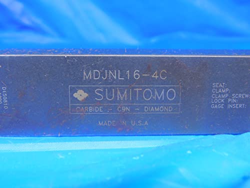 Sumito Mdjnl16-4c држач за алатка за вртење на струг 1 Shank DNGA 432 INSERTS 5 OAL 164 - RJ0401LVR