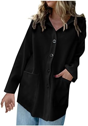 Prdecexlu есенска блуза женски долг ракав Отворен активен трендовски полиестер блуза без мека цврсто копче на мекото цврсто копче