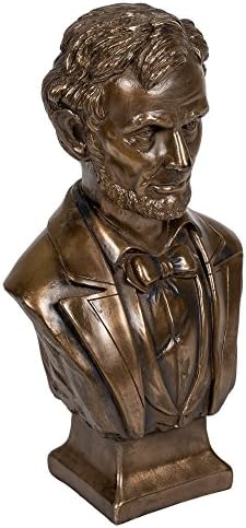 ПТЦ 7,5 инчи бронзена боја Абрахам Линколн биста фигура статуа