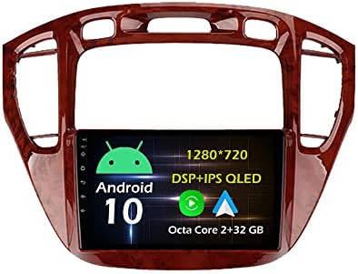 Bestycar 9 Android Автомобил Стерео Радио За Toyota Highlander 1 2001-2007 Окта Јадро Андроид 10.0 Touchscreen headunit поддршка GPS Навигација