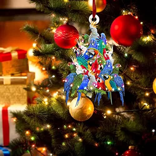Likeside Light-up пилешко со декорација за празници за шамија, Божиќни украси на отворено акрилик Божиќни украси-лесни пилешко