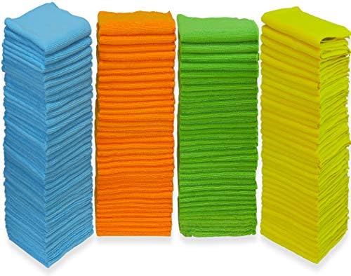 50 Пакет-Едноставна Крпа За Чистење Микрофибер За Домаќинство