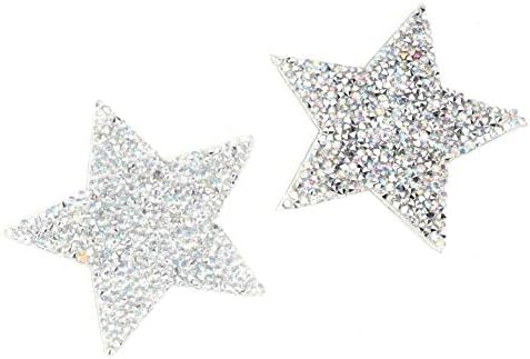 Налепници на rhinestone starвезди, закрпи од 10 парчиња starвезди, апликација на rhinestone starвезди на закрпи за облека за чевли за облекување