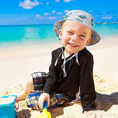 Finnsure Бебе Момче Сонце Шапка Бебе КАПИ UPF 50+ Дете Сонце Шапка Доенчиња Сонце Капи Деца Плажа Лето Прилагодливи Кофа Шапка