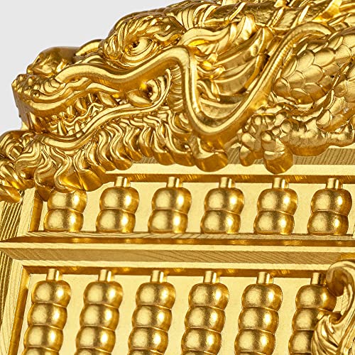 2023 де Фенгшуи симболи PowerCoin Кинески змеј абакус позлатен 1 мл сребрена монета 5000 франци Чад 2023 Антички финиш