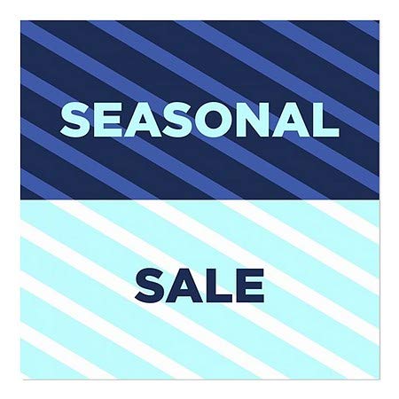 CGSignLab | „Сезонска продажба -Стрип сина“ прозорец за лепење | 5 x5