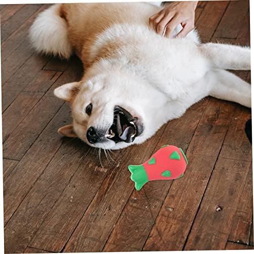 Ipetboom 2 парчиња Играчки За Џвакање Миленичиња Играчки За Заби За Кученца Играчки За Заби Кучешка Играчка За Џвакање Овошје Јагода Куче