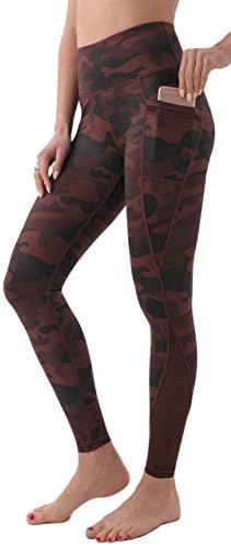 Афитни јога панталони за жени со високи половини на каприци со џебови Контрола на стомакот за атлетски тренинзи хеланки