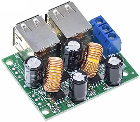 Hiigh 4 Четири USB порта A5268 Step Down Down Enower Suppation Converter Module DC 12V 24V 40V до 5V 5A за MP3/MP4 Телефонска опрема