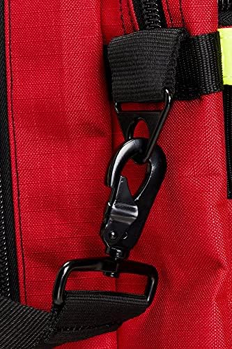 Line2Design Tagh Gear Tagh, Turnив -umамбо пожарна торба со рефлексивна облога, лента за рамената и црвена торба со лого на