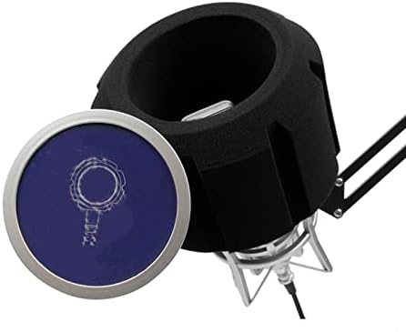 Панчиталк микрофон Поп -филтер за пена за пена за микрофонска изолација ветер го избегнува сунѓер за снимање на звук за намалување