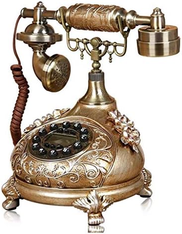 XJJZS Антички фиксен телефон со високи луксузни домови ретро жичен фиксни телефон за дома хотел