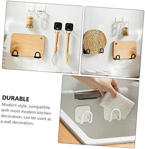 Luxshiny 2 парчиња за сечење табла за стоп, држач за држач за мијалник на сунѓер за сечење табла за сечење метална wallидна кука сунѓер држач