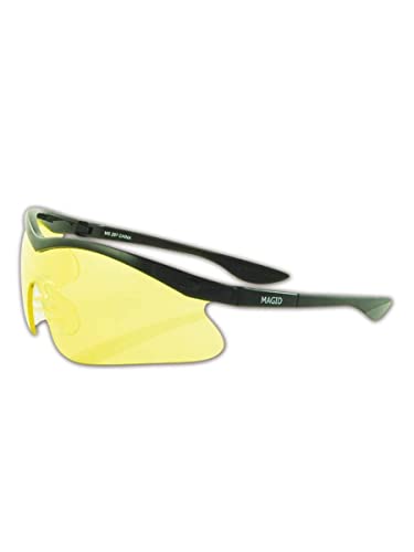 Magid Y70BKA Gemstone Circon Заштитни очила, килибарни леќи и црна рамка