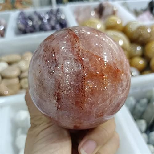 Jongia природна црвена лепак цветна камена топка Реики лековита камен за лекување на енергија