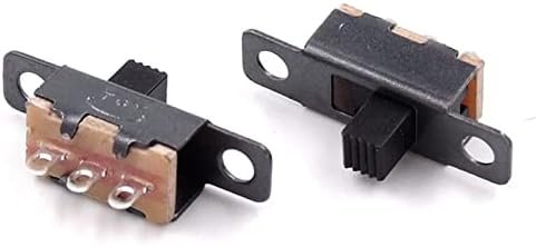 Rhynil Micro Switch 100pcs SS12F15 SS12F15VG4 Прекинувач за менување 3pin 1p2t Склоп за прекинувач за слајд рачка Висока 4мм