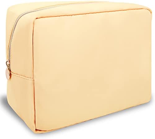 Најлон Голема Торбичка За Шминка За Жени, Подготвена Голема Торба За Шминка Симпатична Торбичка За Козметички Патент, САМОСТОЈНА Торба Со