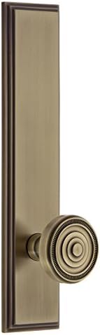 Гранд 836424 Хардвер Каре 'висока плоча со манекенка со солеилско копче во антички пивтер, сингл