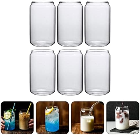 ШОЛЈИ За Еспресо 6 парчиња Чаши за Пиење Стаклени Чаши Во Облик Стаклени Чаши За Пиво Чаши За Пиво Чаши За Коктели Чаши За Виски Ледени Чаши